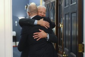 Arseniy Yatsenyuk and Joe Biden