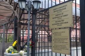 Flowers at the Turkish Embassy