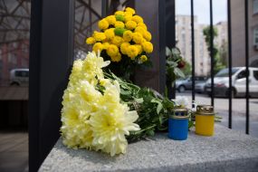 Flowers at the Turkish Embassy