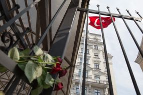 Flowers at the Turkish Embassy
