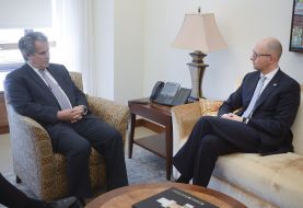 Arseniy Yatsenyuk and David Lipton