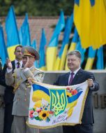 Petro Poroshenko and Volodymyr Chernei