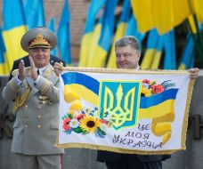 Petro Poroshenko and Volodymyr Chernei