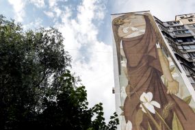 The biggest Byzantine fresco "Earth and Sky" in the world