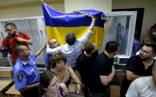 Clashes after the court session