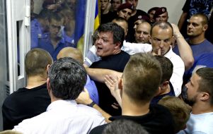 Clashes after the court session