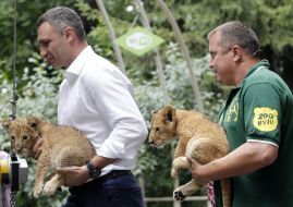 Vitaly Klychko and Kyrylo Trantin