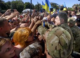 Petro Poroshenko on the celebrations