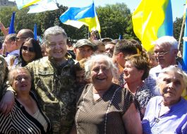 Petro Poroshenko on the celebrations