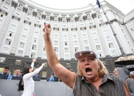 Participants of all-Ukrainian protest march