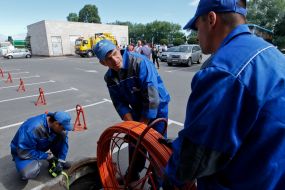 Demonstration of clearing of sewer networks