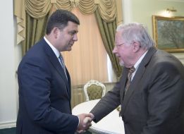 Meeting of Vladimir Groisman and Vytautas Landsbergis