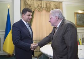 Meeting of Vladimir Groisman and Vytautas Landsbergis