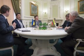 Meeting of Vladimir Groisman and Vytautas Landsbergis