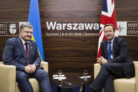 Petro Poroshenko and David Cameron