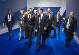 Petro Poroshenko and Matteo Renzi