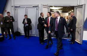 Petro Poroshenko and Matteo Renzi