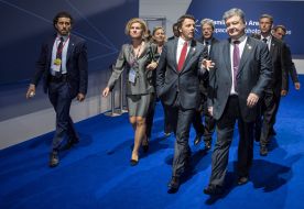 Petro Poroshenko and Matteo Renzi