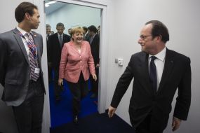 Angela Merkel and Francois Hollande