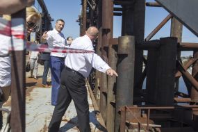 Vitali Klitschko and Rainer Bomba