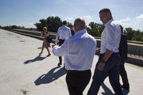 Vitali Klitschko and Rainer Bomba