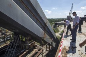 Vitali Klitschko and Rainer Bomba
