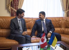 Meeting of Vladimir Groisman with Justin Trudeau