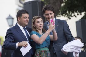 Vladimir Groisman with Justin Trudeau