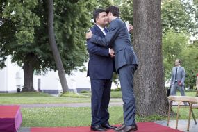 Vladimir Groisman with Justin Trudeau