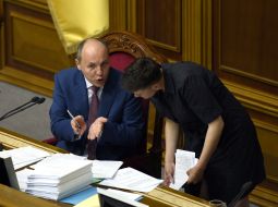 Andrii Paruby and Nadiya Savchenko