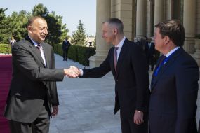 Ilham Aliyev, Boris Lozhkyn and Gennady Zubko