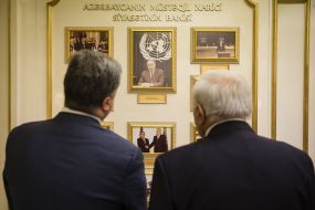 Petr Poroshenko and Oktay Asadov