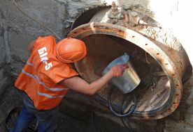 Repair of water main