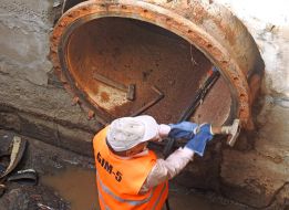 Repair of water main