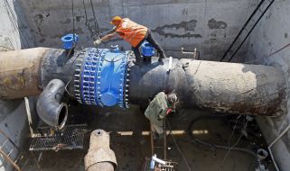 Repair of water main