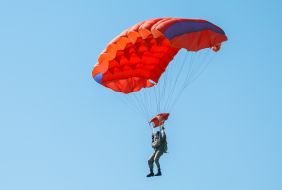 Parachute jumping