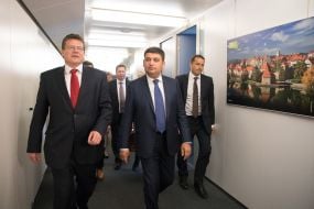 Марош Шевчович и Владимир Гройсман