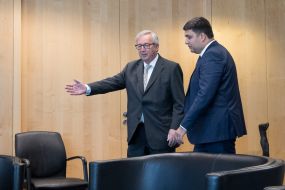 Vladimir Groisman and Jean-Claude Juncker