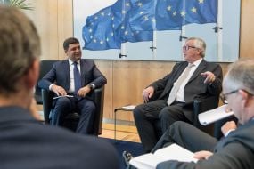 Vladimir Groisman and Jean-Claude Juncker