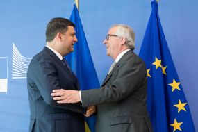 Vladimir Groisman and Jean-Claude Juncker