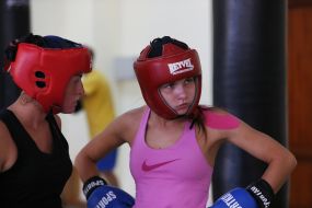 Open training session of the national Olympic boxing team