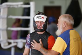 Open training session of the national Olympic boxing team