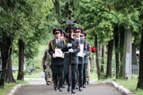 Церемонія прощання з командиром 51-ї бригади Павлом Пивоваренком