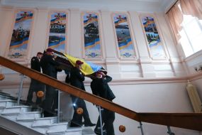 Церемонія прощання з командиром 51-ї бригади Павлом Пивоваренком