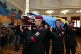 Церемонія прощання з командиром 51-ї бригади Павлом Пивоваренком