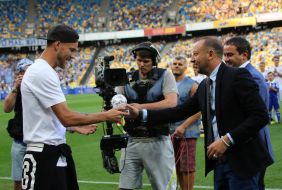 Playing moment of match