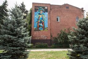 Mural "The Wizard" in Zaporozhye