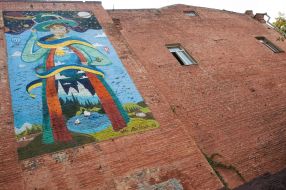 Mural "The Wizard" in Zaporozhye