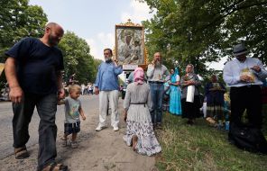 Participants of the religious procession