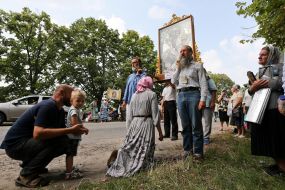 Participants of the religious procession